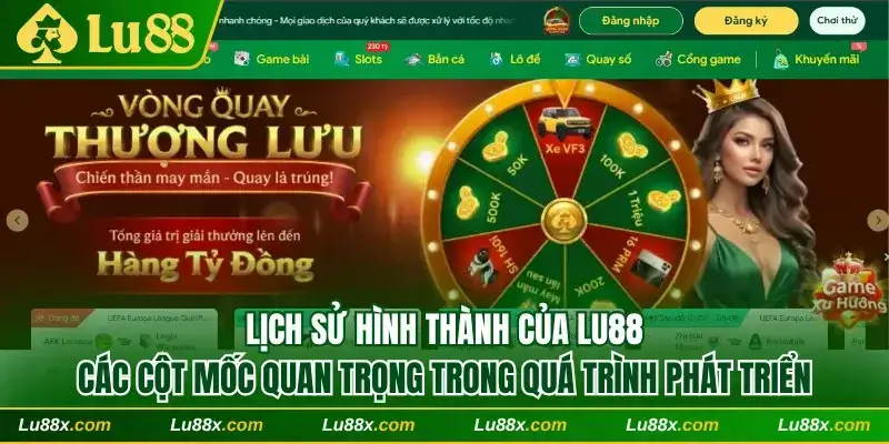 Khám phá hành trình ra mắt và các cột mốc ấn tượng của Lu88